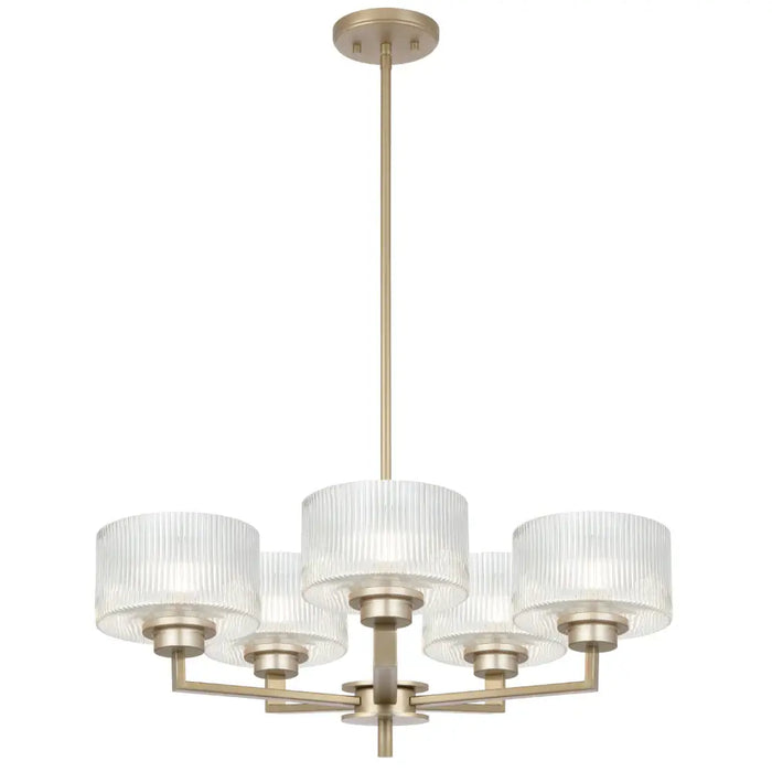 MORENO II: Glass Pendant Light (Available in Black, Antique Gold, and Antique Silver | 3 Light, 5 Light and 8 Light)