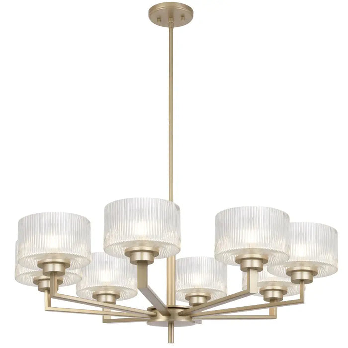 MORENO II: Glass Pendant Light (Available in Black, Antique Gold, and Antique Silver | 3 Light, 5 Light and 8 Light)
