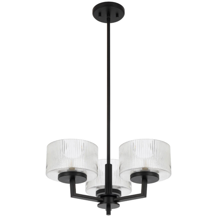 MORENO: Glass Pendant Light (Available in Black, Antique Gold, and Antique Silver | 3 Light, 5 Light and 8 Light)