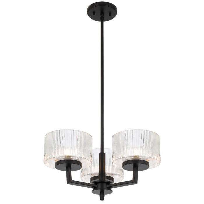 MORENO: Glass Pendant Light (Available in Black, Antique Gold, and Antique Silver | 3 Light, 5 Light and 8 Light)