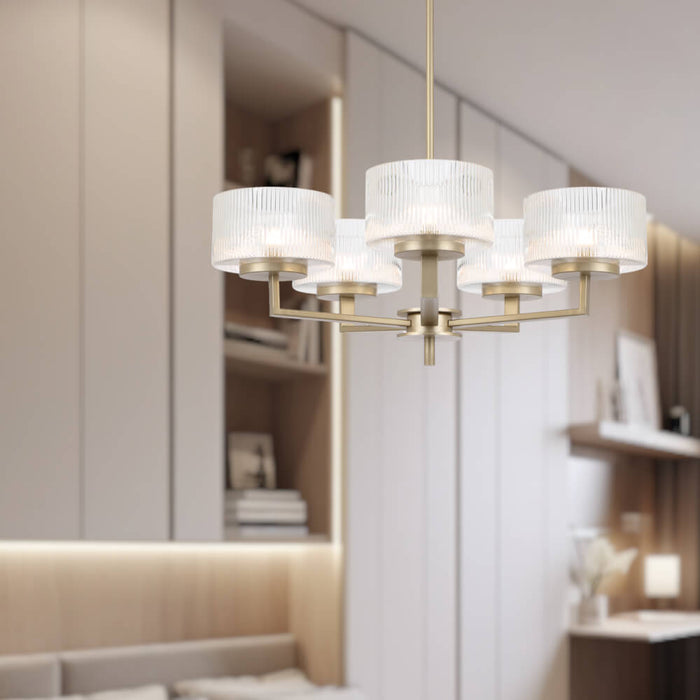 MORENO: Glass Pendant Light (Available in Black, Antique Gold, and Antique Silver | 3 Light, 5 Light and 8 Light)