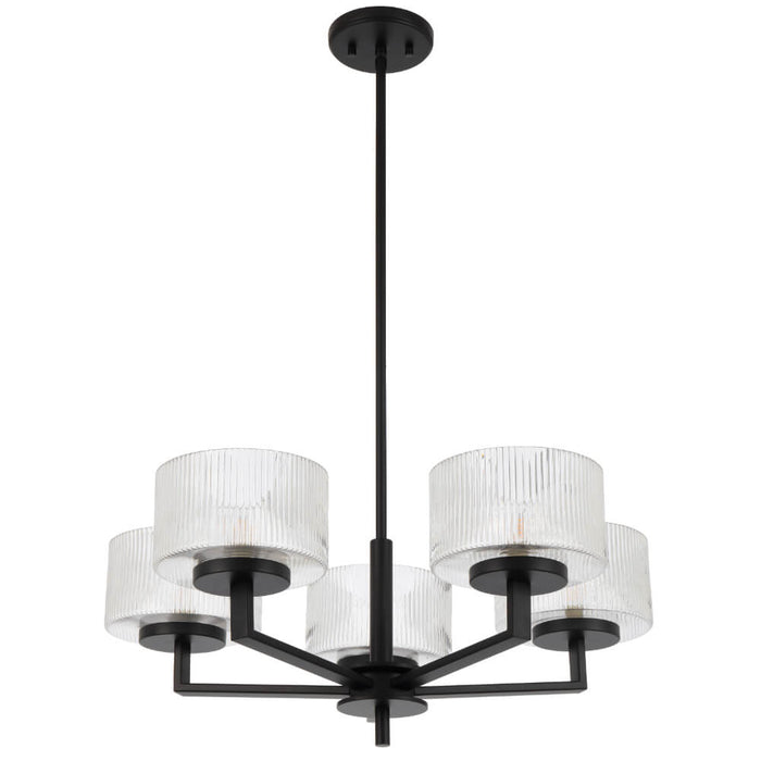 MORENO: Glass Pendant Light (Available in Black, Antique Gold, and Antique Silver | 3 Light, 5 Light and 8 Light)