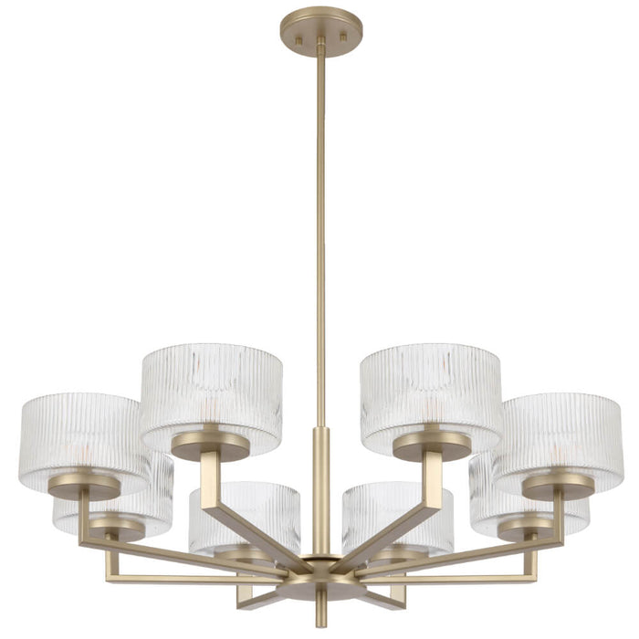 MORENO: Glass Pendant Light (Available in Black, Antique Gold, and Antique Silver | 3 Light, 5 Light and 8 Light)