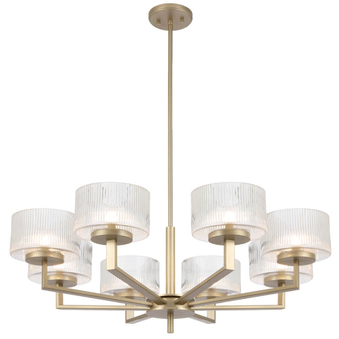 MORENO: Glass Pendant Light (Available in Black, Antique Gold, and Antique Silver | 3 Light, 5 Light and 8 Light)