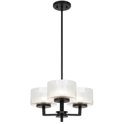 Telbix MORENO: Glass Pendant Light (Available in Black, Antique Gold, and Antique Silver | 3 Light, 5 Light and 8 Light)