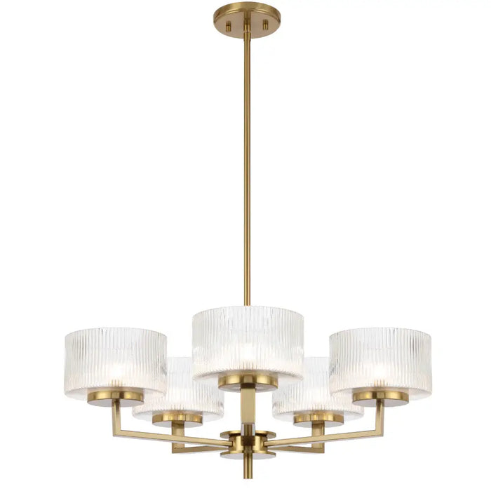 MORENO: Glass Pendant Light (Available in Black, Antique Gold, and Antique Silver | 3 Light, 5 Light and 8 Light)