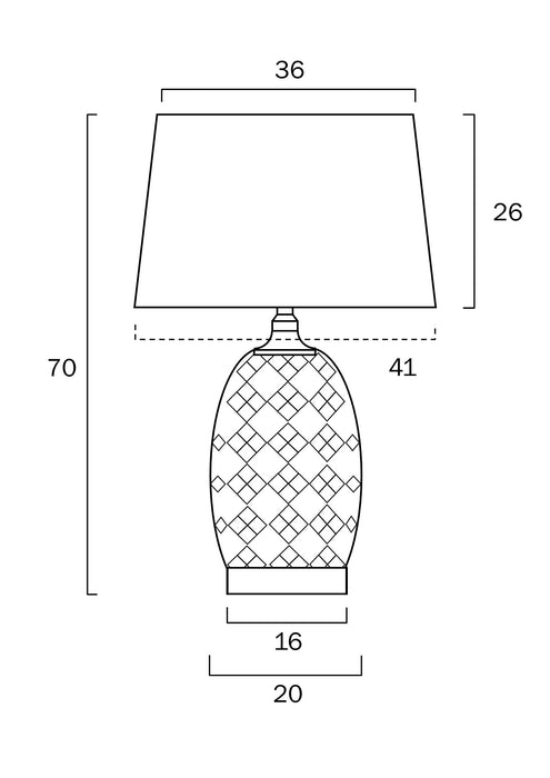 MORTON - Ceramic Table Lamp