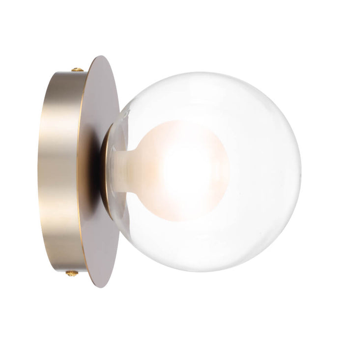 MOSARI: Contemporary Style Wall Light with Clear Opal Glass Shade (Ava ...