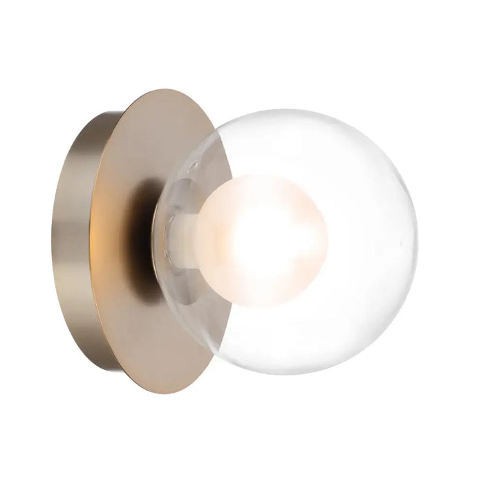 MOSARI: Contemporary Style Wall Light with Clear Opal Glass Shade (Ava ...