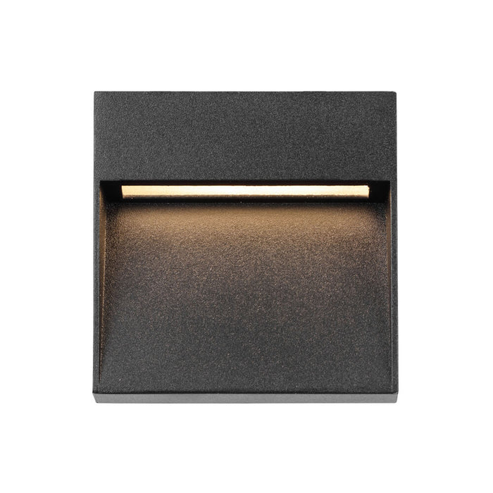 MUSAN: Black Exterior Step LED Wall Light (Available in Square & Round)
