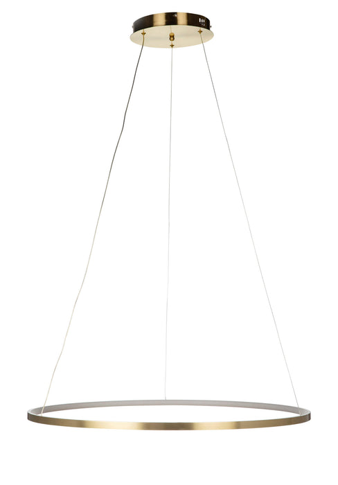 MYFAIR 800mm 40W 1 Ring Pendant with 3000K Warm White Built-In LEDs (Available in Black, Gold & White)