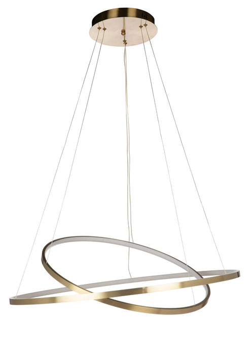 MYFAIR 600mm + 800mm 70W LED Ring Pendant with 3000K Warm White Built-In LEDs (Available in Black & Gold)