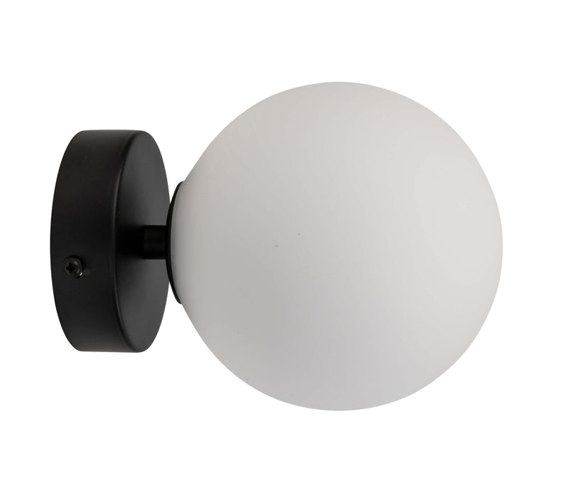 MIAMI A1: Round Glass Wall Light (Available in Gold Opal, Gold Amber, Black Opal, Black Smoke & White Opal)