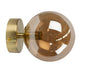 Fiorentino MIAMI A1: Round Glass Wall Light (Available in Gold Opal, Gold Amber, Black Opal, Black Smoke & White Opal)