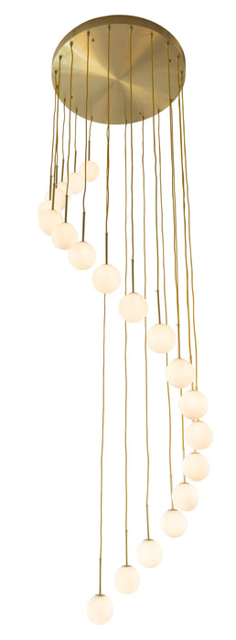 MIAMI-20L: 20 Light Glass Bubble Pendant Light (Available in Gold Opal, Gold Amber, Black Opal, Black Smoke & White Opal)