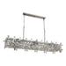 Fiorentino MONTECARLO: 12 Light Chrome Crystal Linear Pendant Light