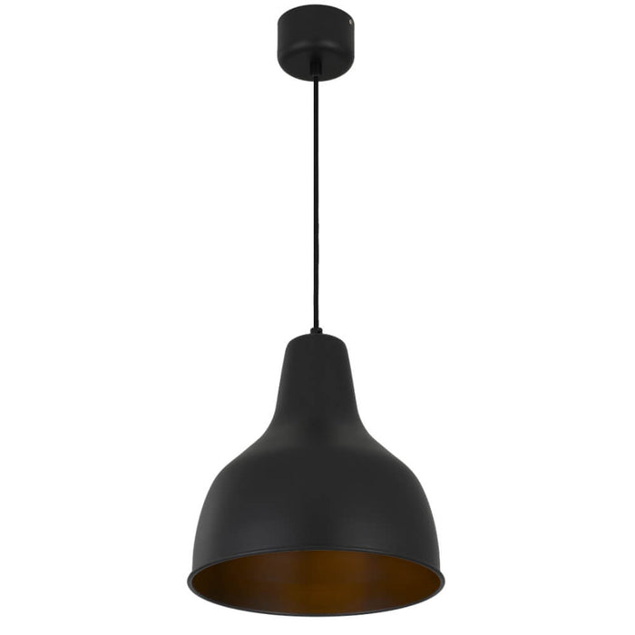 NESBY: 30cm Metal Pendant Light (avail in Black, Beige, Green & Orange)