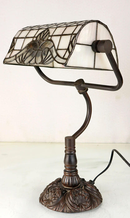VIENNA: Bankers Leadlight Table Lamp