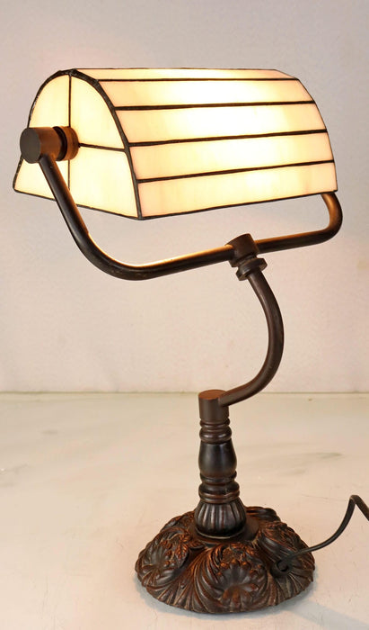 VIENNA: Bankers Leadlight Table Lamp
