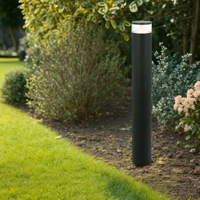 NORAL: Black Exterior LED Bollard Light
