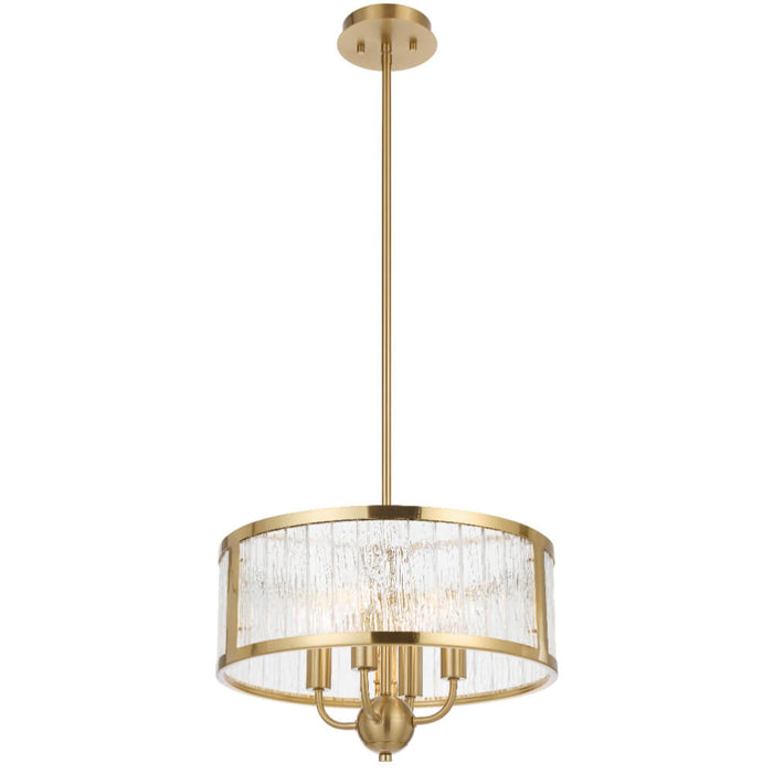 Telbix NOREL: 6 Light Drum Pendant Light (Available in Black, Nickel & Antique Gold, 4 & 6 Light)