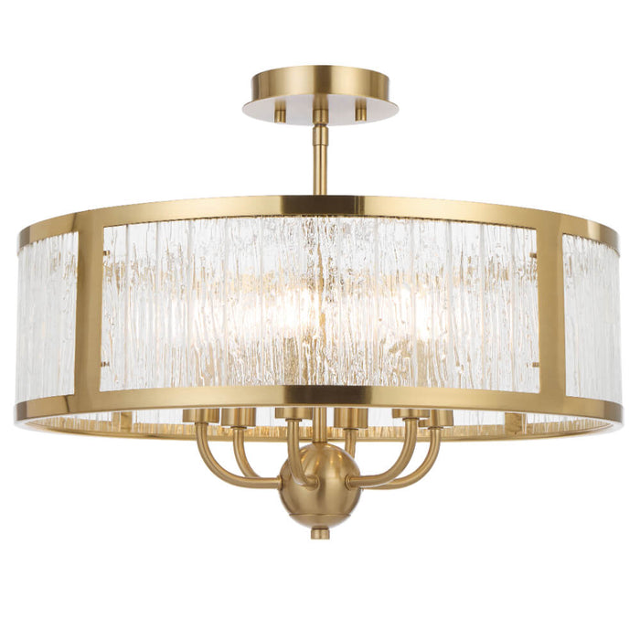 NOREL: 6 Light Drum Pendant Light (Available in Black, Nickel & Antique Gold, 4 & 6 Light)