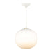Nordlux NAVONE Brass Pendant Light with Opal White Glass Shade (avail in 20cm & 30cm)