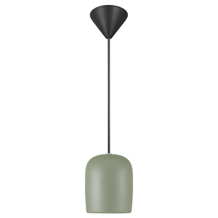 NOTTI 10cm Modern Metal Pendant Light (avail in Black, Grey, Green & Terracotta)