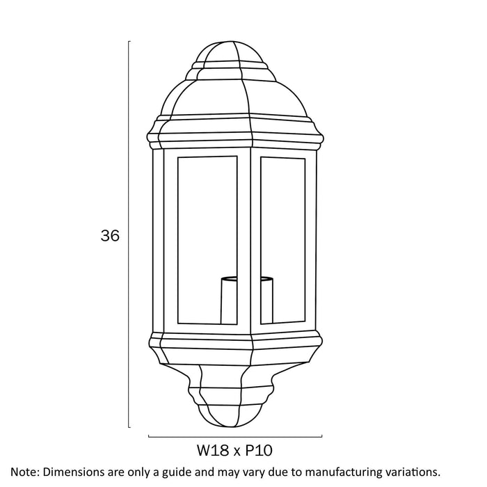 ODIN: Black IP44 Exterior Wall Light