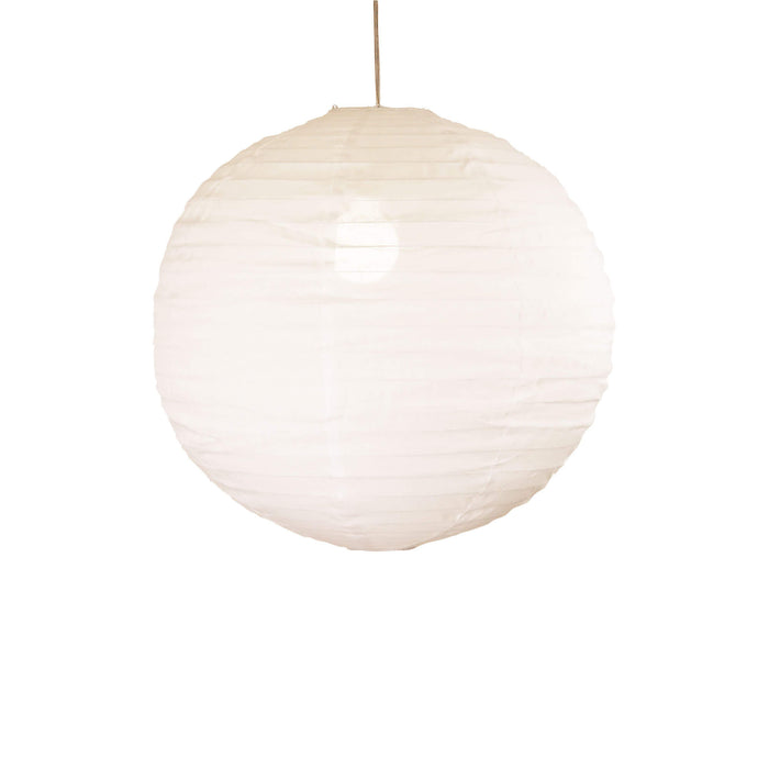 KANTO: White Round Linen Shade Only (Available in 40cm & 60cm)