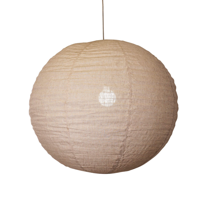 KANTO: Flax Round Linen Shade Only (Available in 40cm, 60cm & 80cm)