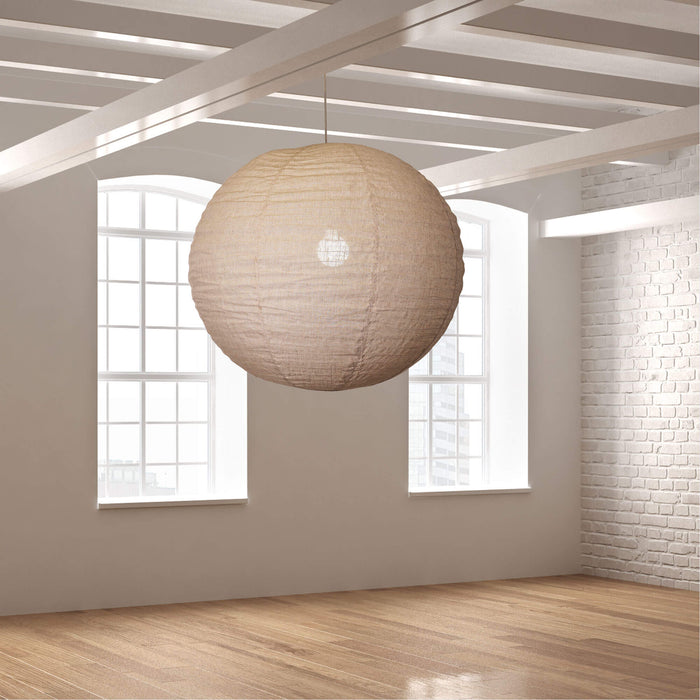 KANTO: Flax Round Linen Shade Only (Available in 40cm, 60cm & 80cm)