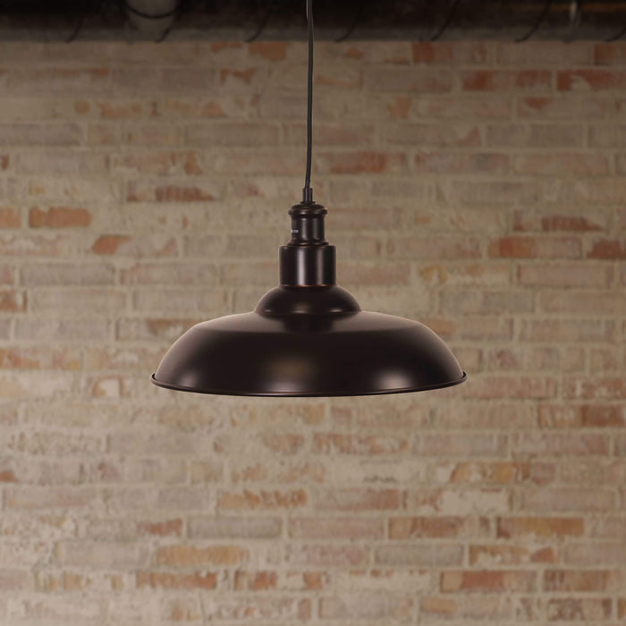 SLATER: Oil Rubbed Bronze 38cm Industrial Vintage Shade