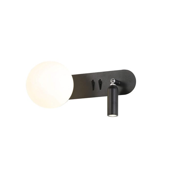 HARLOW: 2 in 1 Bedside Wall and Spot Light (Available in Black & White)