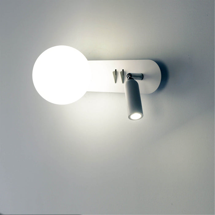 HARLOW: 2 in 1 Bedside Wall and Spot Light (Available in Black & White)