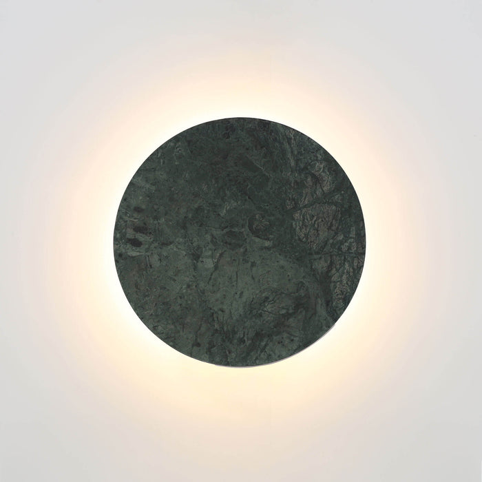 DOT: Tri-Colour LED Wall Light (Available in Black, White, Grey Marble, Green Marble, Scalloped Wood, Travertine and Natural Wood)