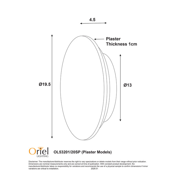 DOT: Tri-Colour LED Wall Light (Available in Black, White, Grey Marble, Green Marble, Scalloped Wood, Scalloped Plaster, Travertine and Natural Wood)