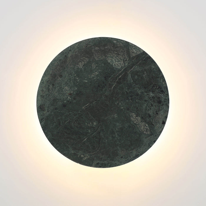 DOT: Tri-Colour LED Wall Light (Available in Black, White, Grey Marble, Green Marble, Scalloped Wood, Travertine and Natural Wood)