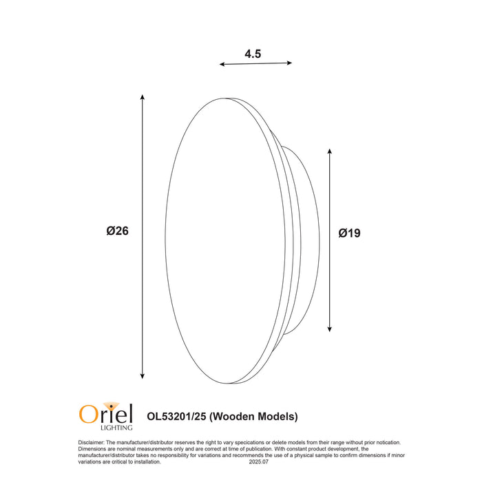 DOT: Tri-Colour LED Wall Light (Available in Black, White, Grey Marble, Green Marble, Scalloped Wood, Travertine and Natural Wood)