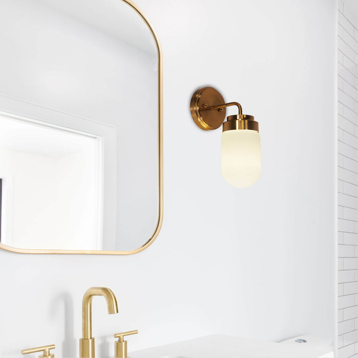 DUNBURN: Wall Sconce Vanity Wall Light (Available in Black, White & Satin Brass)