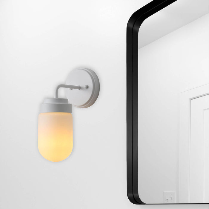 DUNBURN: Wall Sconce Vanity Wall Light (Available in Black, White & Satin Brass)