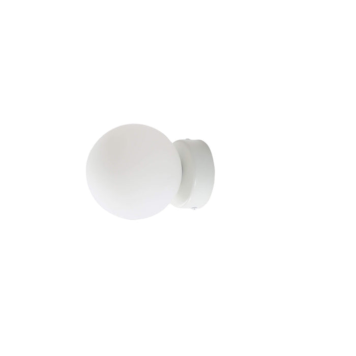 GLOBO: Vanity Light with Round Opal Matt Glass Diffusers (Available in Black, White & Satin Brass)