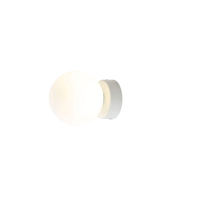 GLOBO: Vanity Light with Round Opal Matt Glass Diffusers (Available in Black, White & Satin Brass)