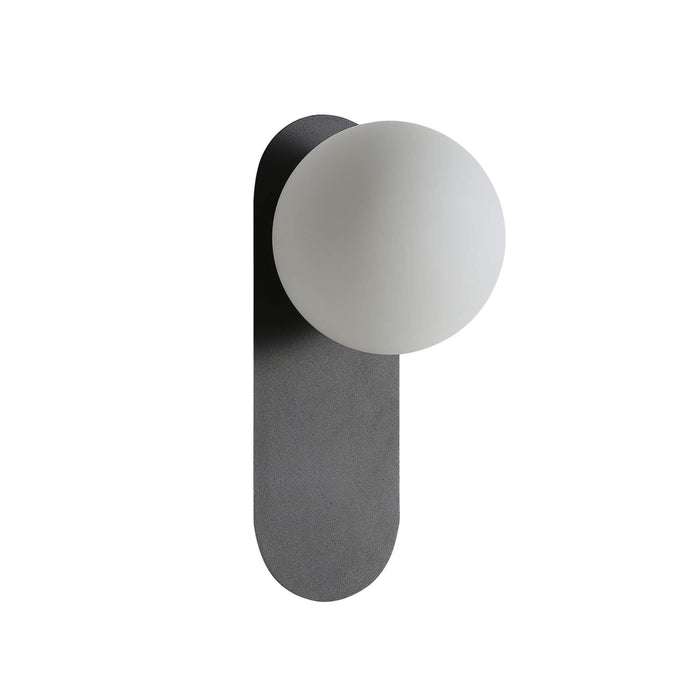 Oriel PING: Modern Minimalist Wall Light with Round Glass Diffusers (Available in Black, White & Satin Brass)