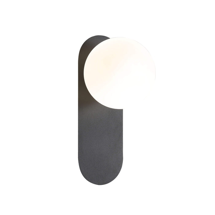 PING: Modern Minimalist Wall Light with Round Glass Diffusers (Available in Black, White & Satin Brass)