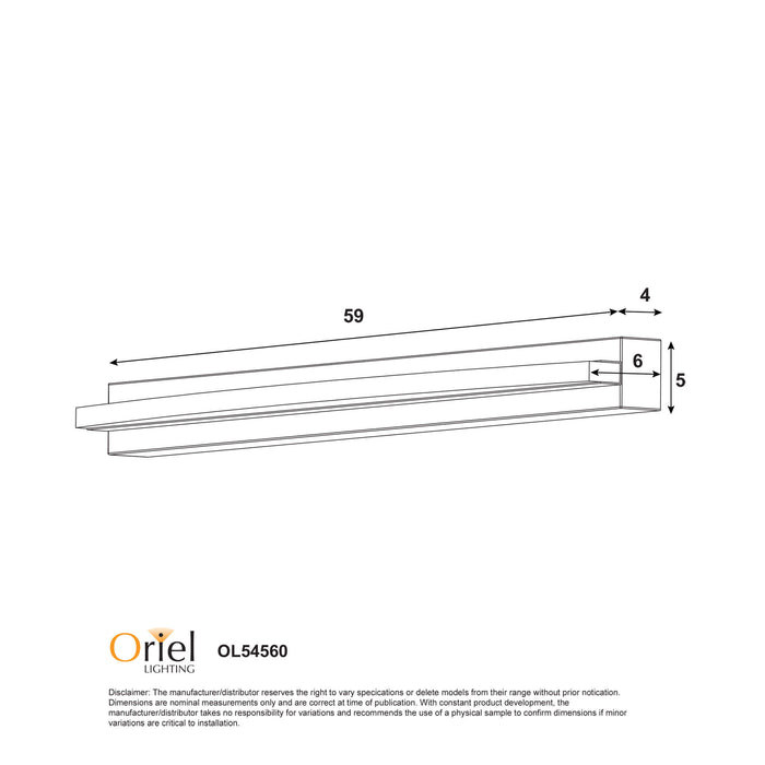 GEBO: Tricolour (CTS) Vanity Light (Available in White & Chrome, 60cm & 85cm)