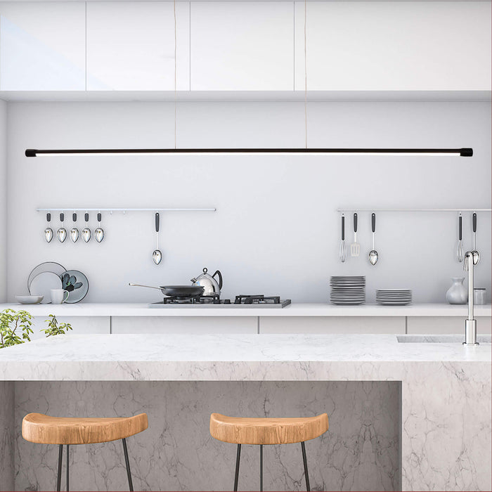 EDGE.1500: Black 1500mm 30W Tri-Colour Slimiline LED Pendant