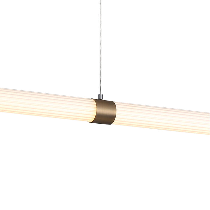 MAXWELL.150: Ribbed CTS LED Pendant (Available in Bronze & Satin Brass)