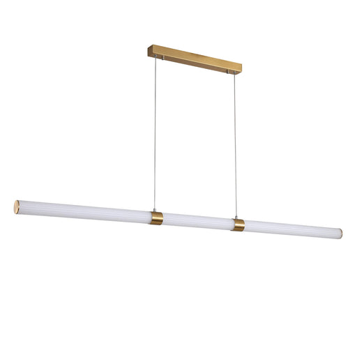 Oriel MAXWELL.150: Ribbed CTS LED Pendant (Available in Bronze & Satin Brass)