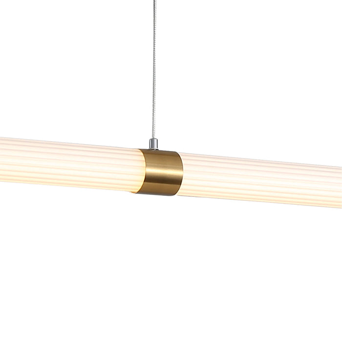 MAXWELL.150: Ribbed CTS LED Pendant (Available in Bronze & Satin Brass)